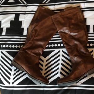 Knee-Length faux leather boots for JustFab
